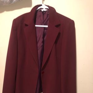 Burgundy suits